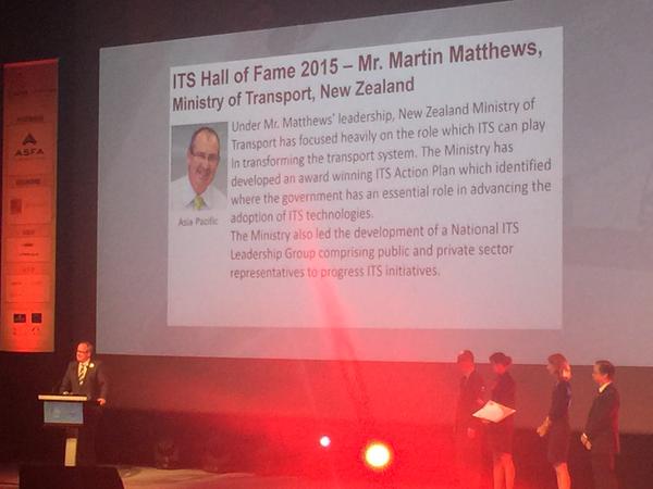 Martin Matthews ITS Hall of Fame achievement